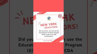 NY Educators! Get $2,500 to earn your CDA Credential through the EIP program. #newyork #childcare