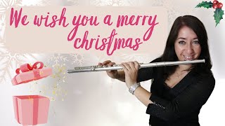 Video thumbnail of "We wish you a merry christmas [flute cover + free sheet music]"