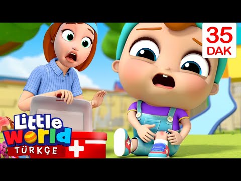 Bebek Uf Oldu, Canım Yandı Şarkısı 👶 🤒| Öğretici Bebek Ve Çocuk Şarkıları | Little World Türkçe