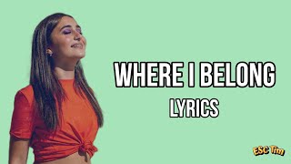 Júlia Machado - Where I Belong | Lyrics Version (Letras) 🇵🇹