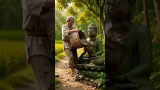 He Accidentally Dirtied a Buddha Statue… What Happened Next Will Surprise You 😱🌸 #buddha