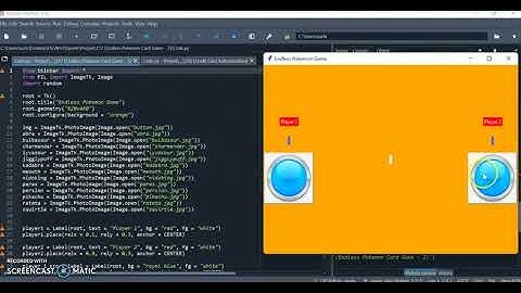 Darsh Garg / Project - 157 (Endless Pokemon Card Game - 2) / WhiteHat Jr / Python Coding / Spyder