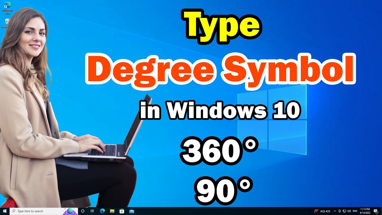 How to Type Degree Symbol in Windows 10 PC or Laptop - YouTube