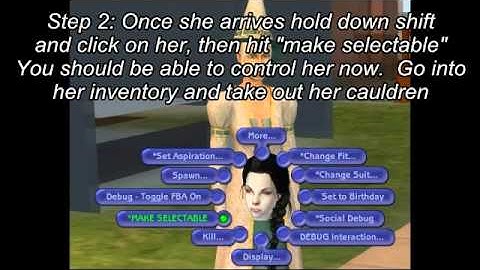 Sims 2:  How to create/cure Vampires