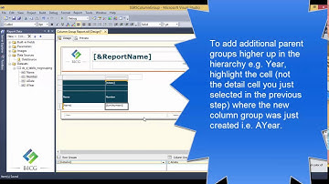 SSRS - How to Add a Column Group to an existing Table