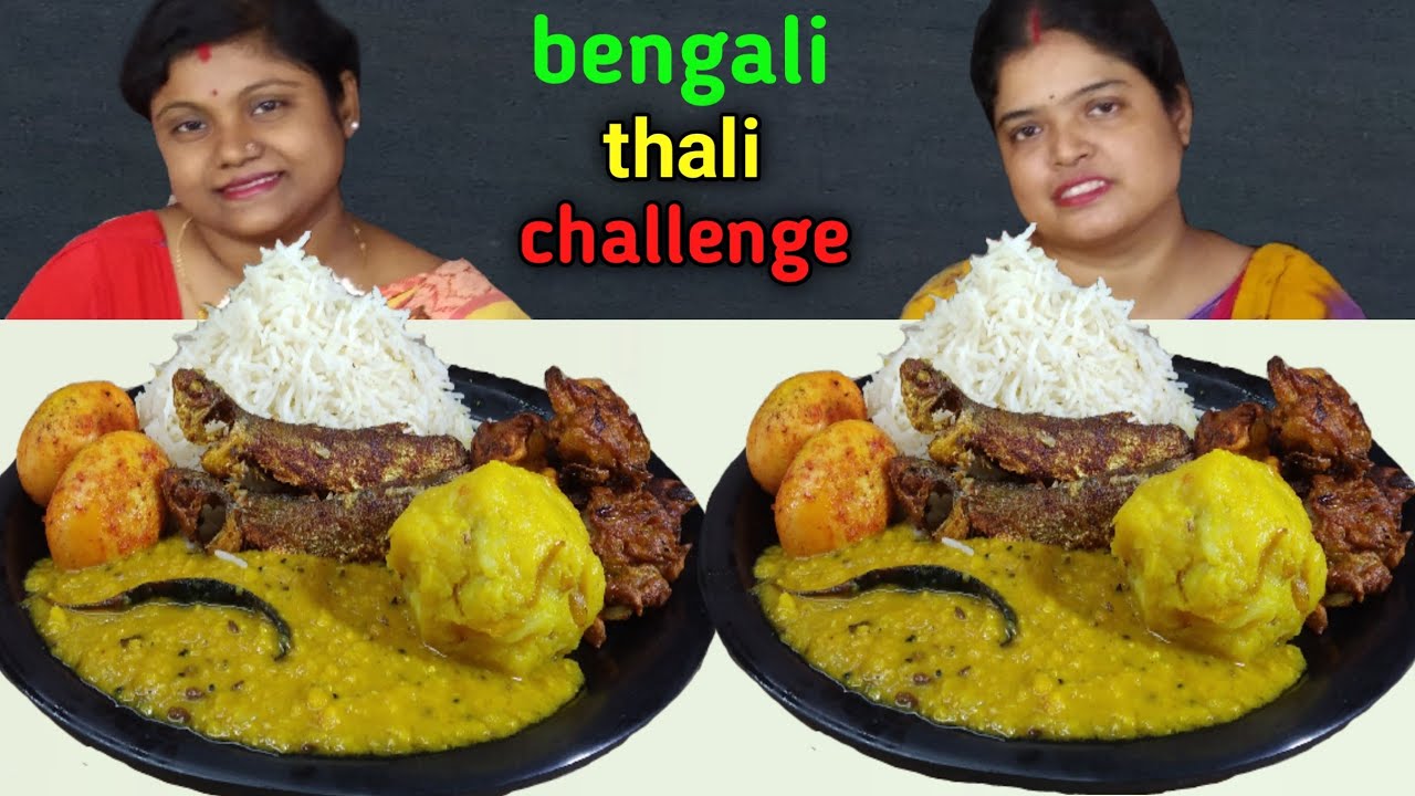 BOIL EGG FRY PAKORA FISH FRY DAL FRY ALOO VARTA BASMOTI RICE EATING CHALLENGE food family