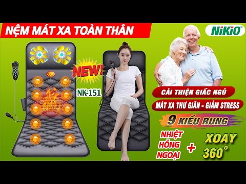 Video Review Nệm massage toàn thân Rung kết hợp Nhiệt Nóng... - youtube