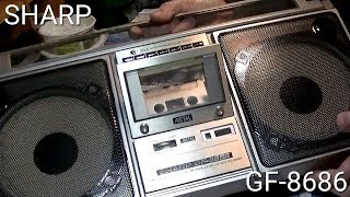 SHARP GF8686 Boombox The Cassette Door Replace