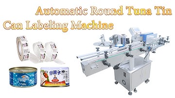 HYTB-150S  Automatic Round Tuna Tin Can Labeling Machine