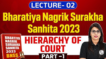 Bharatiya Nagarik Suraksha Sanhita 2023 | Hierarchy of Courts | BNSS Lecture | Judiciary By PW #2