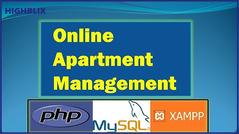 Apartment Management PHP Mysql WebApplication Project Demo 02