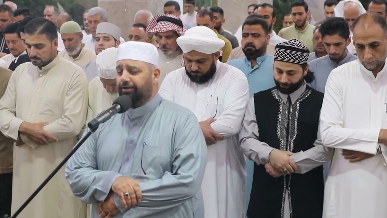 صلاة المغرب للمقرئ الدكتور ضياءالمرعي من جامع المدلّل في مدينة الفلوجة