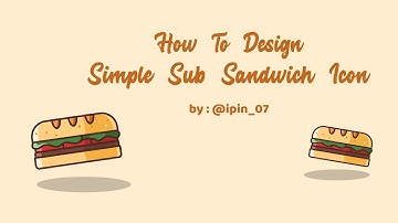 How To Design Simple Sub Sandwich Icon With CorelDraw X8 [real speed]