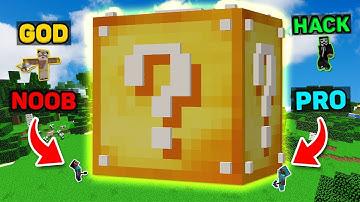 Minecraft NOOB vs PRO vs HACKER vs GOD : GIANT LUCKY BLOCK Battle Challenge in Minecraft (Animation)