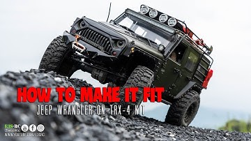 HOW TO MAKE RC JEEP WRANGLER ON TRX-4 HARD BODY BUILD
