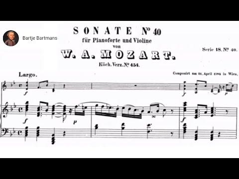 Mozart - Violin Sonata No. 32, B flat Major, K.454