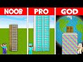 TALLEST LADDER BATTLE! DIAMOND LADDER vs RAINBOW LADDER! Minecraft NOOB vs PRO vs GOD (Animation)