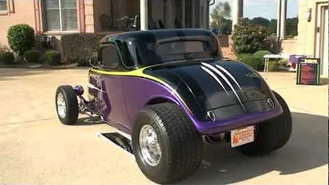 1934 FORD 34 COUPE HOT ROD 434 CHEVY SCHMIDT RACIN...