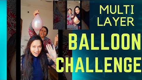 multi layer balloon challenge/ 5 layer balloon cut challenge /😢water balloon challenge video failed😃