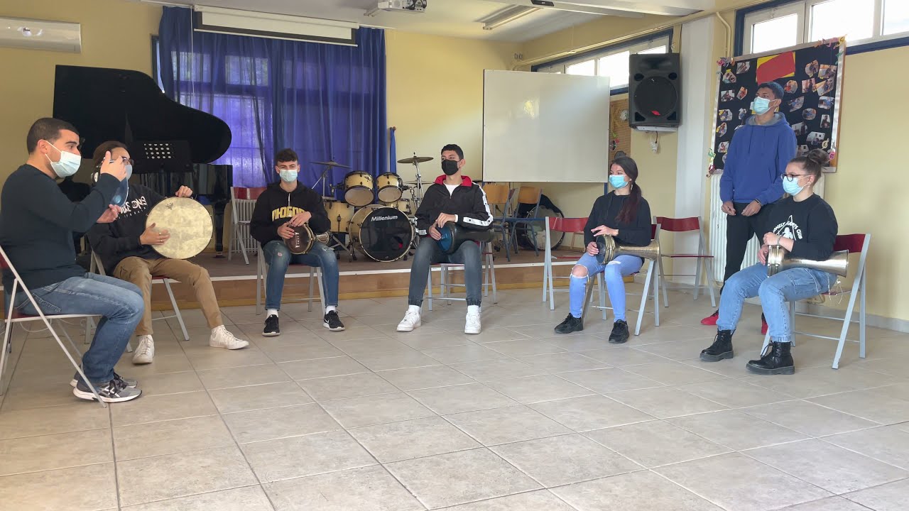Τάξη παραδοσιακών κρουστών - Μουσικό Σχολείο Γιαννιτσών