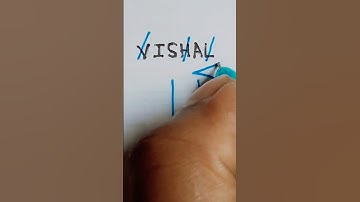 VISHAL name create to brand logo 😱🔥 ll name making to brand logo #s