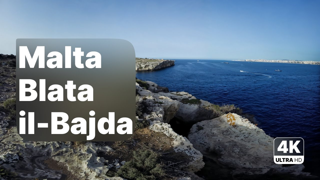 Malta Blata il-Bajda - Scenic Coastal Walk with Relaxing Music