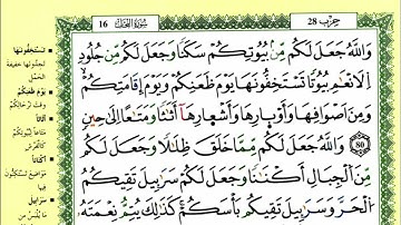 الصفحة 276 :سورة النحل من الآية 80 إلى 87