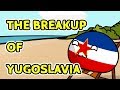 The breakup of Yugoslavia - Countryballs
