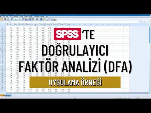 Bir Örnek Üzerinden Doğrulayıcı Faktör Analizi (DFA) - Pratik Anlatım