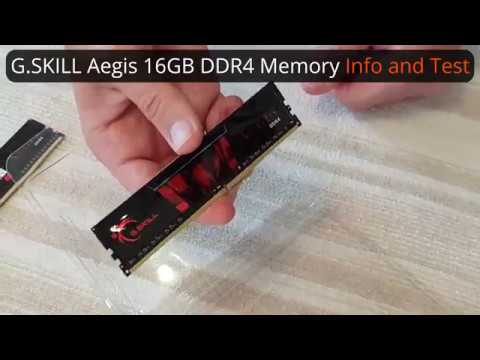 G.SKILL Aegis 16GB DDR4 Memory TEST - 3000MHz - YouTube