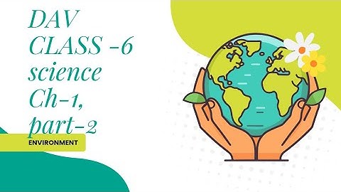 Science class 6 DAV : Environment ch-1 part -2 easy explanation #like #subscribe #share