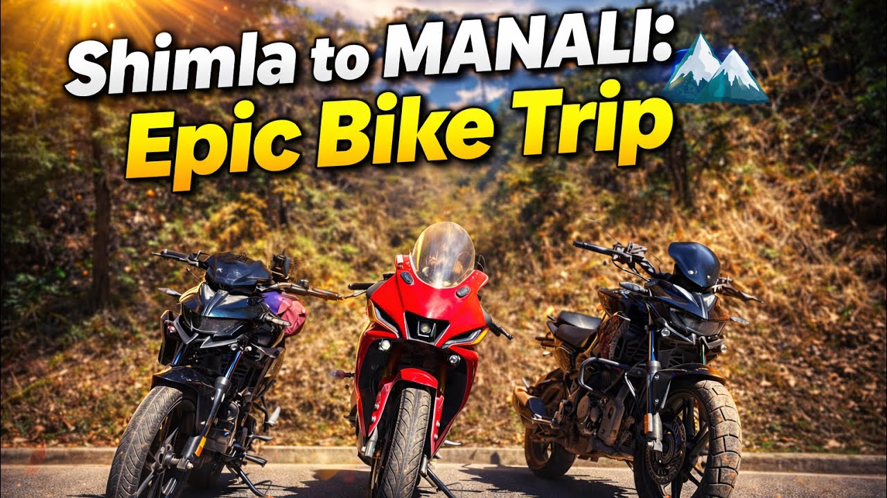 Shimla To Manali : Epic Bike Ride ⛰️ || part:2 manali ride 😍