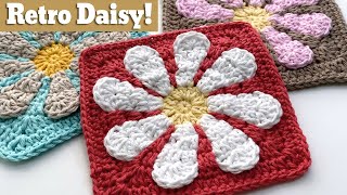 Retro Daisy Square SIMPLIFIED