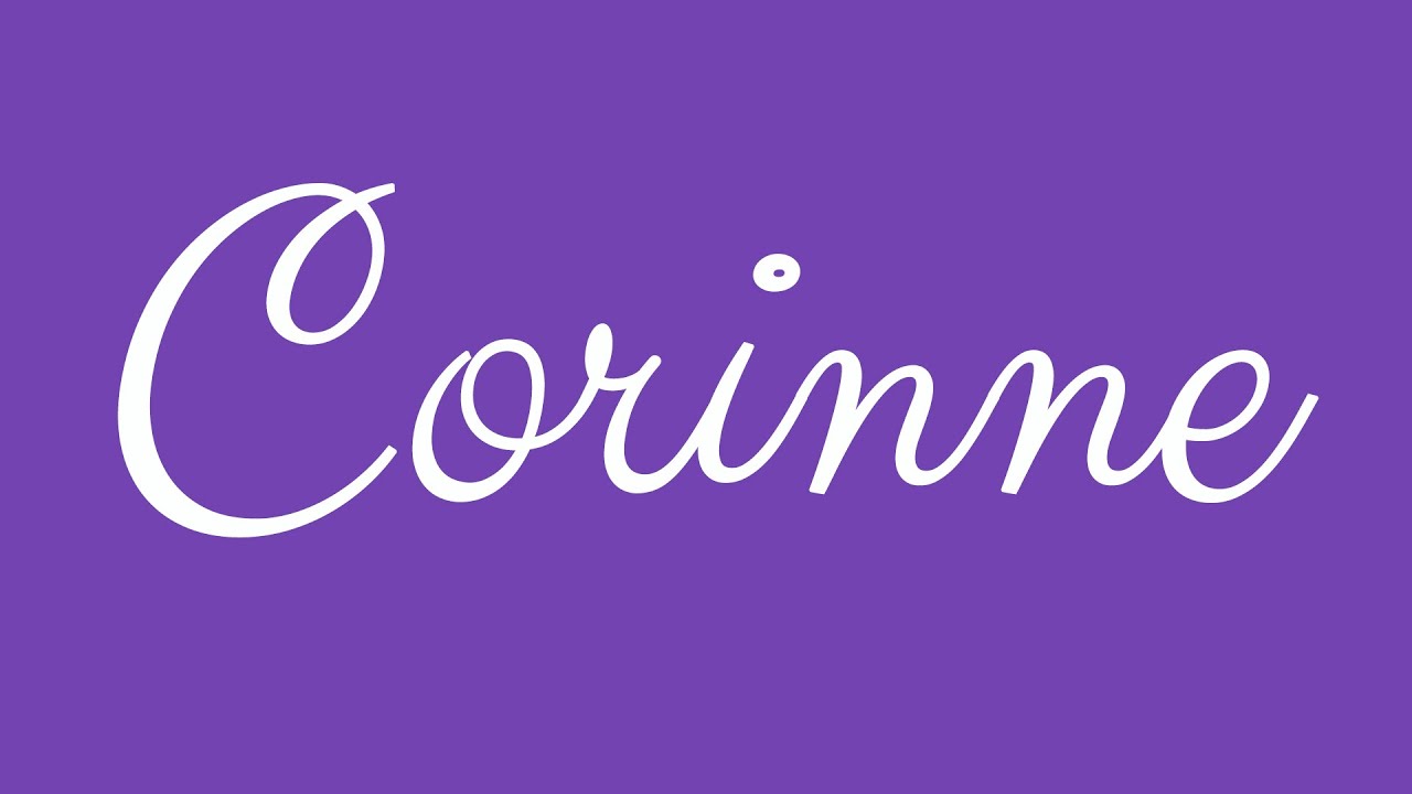 Learn how to Sign the Name Corinne Stylishly in Cursive Writing YouTube Learn how to Sign the Name Corinne Stylishly in Cursive Writing YouTube