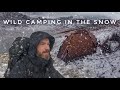 Wild camping in the snow my first ever wild camp in the mountains in snow  hilleberg soulo
