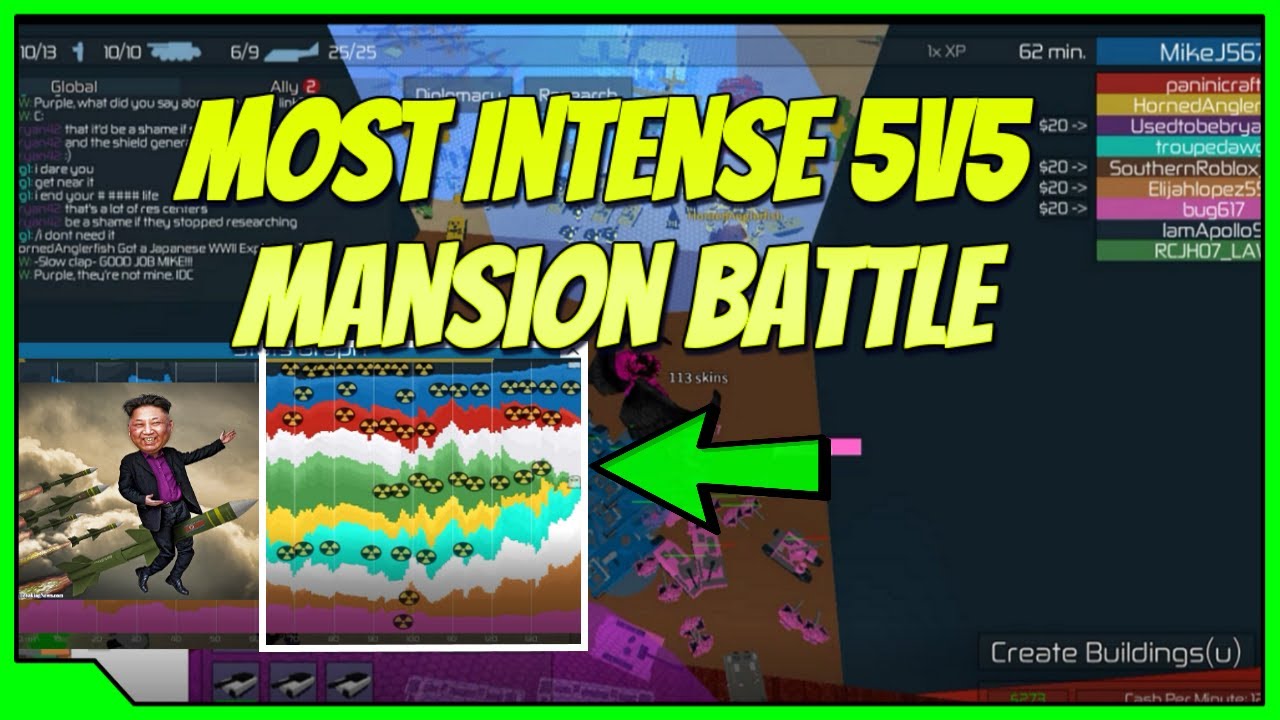 The Most Intense 5v5 Mansion Match Ever In Conquerors 3 Roblox