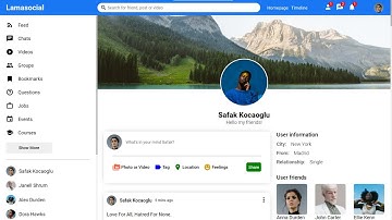 React Social Media App Design Tutorial | React.js UI Course Full
