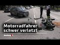 Schwerer Unfall: PKW kollidiert mit Motorrad