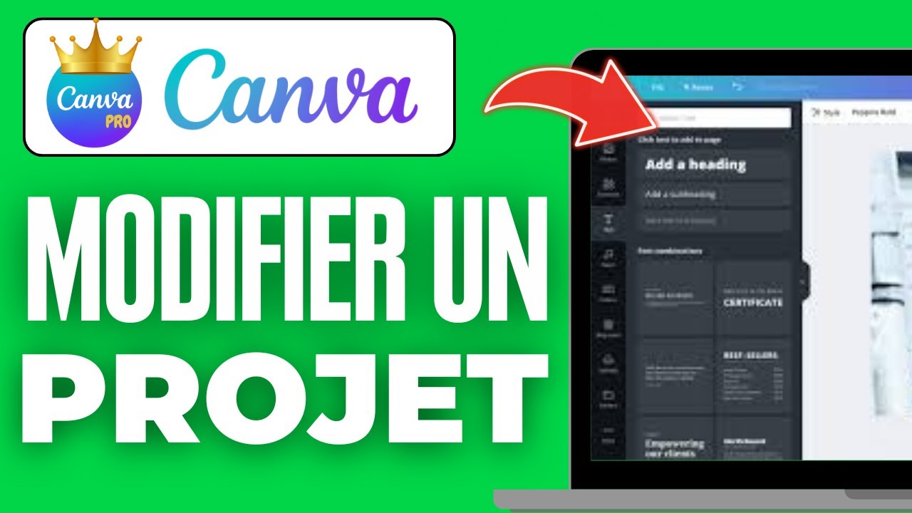 Comment Modifier Un Projet Sur Canva Pro (2026) - YouTube