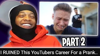 REACTING TO NIKO RUINING THIS YOUTUBERS CAREER FOR A PRANK..🤦🏽‍♂️😂