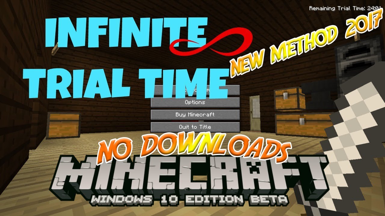 Reset Minecraft Windows 10 Edition Trial TIME FREE New