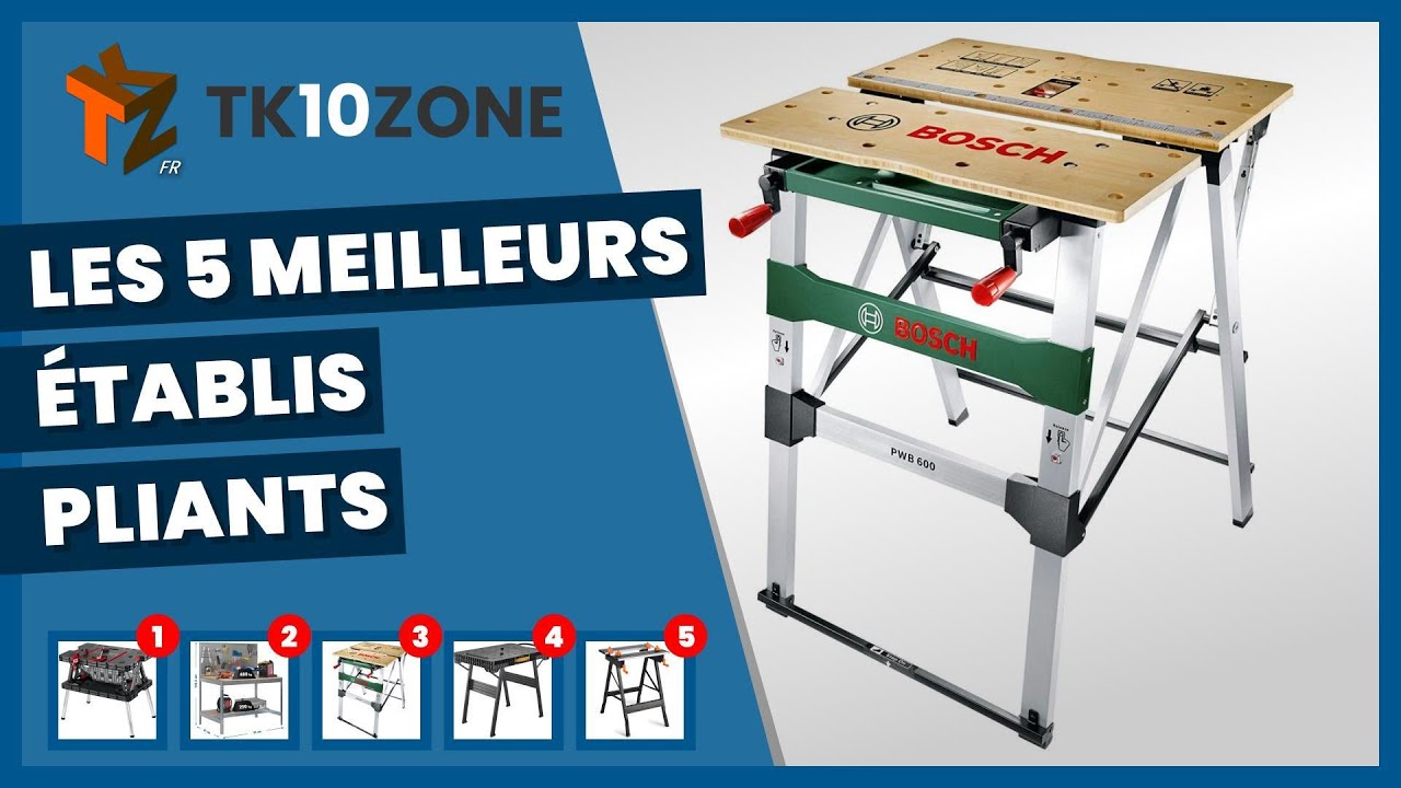 ✓ Les 3 Meilleurs ÉTABLI de Travail (multifonction/pliable