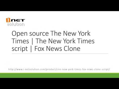 Now Open source The New York Times Clone Script available at low cost - I-Netsolution