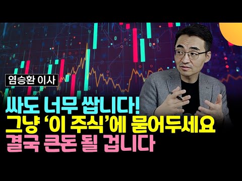   싸도 너무 쌉니다 그냥 이 주식 에 묻어두세요 결국 큰돈 될 겁니다 염승환 이사 2부