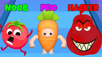 NOOB vs PRO vs HACKER in Fruit Rush