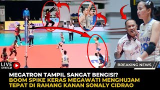 🔴Boom Spike Megawati Mengenai Rahang Kanan Sonaly Cidrao, Komentator TV Sampai Teriak Histeris!?