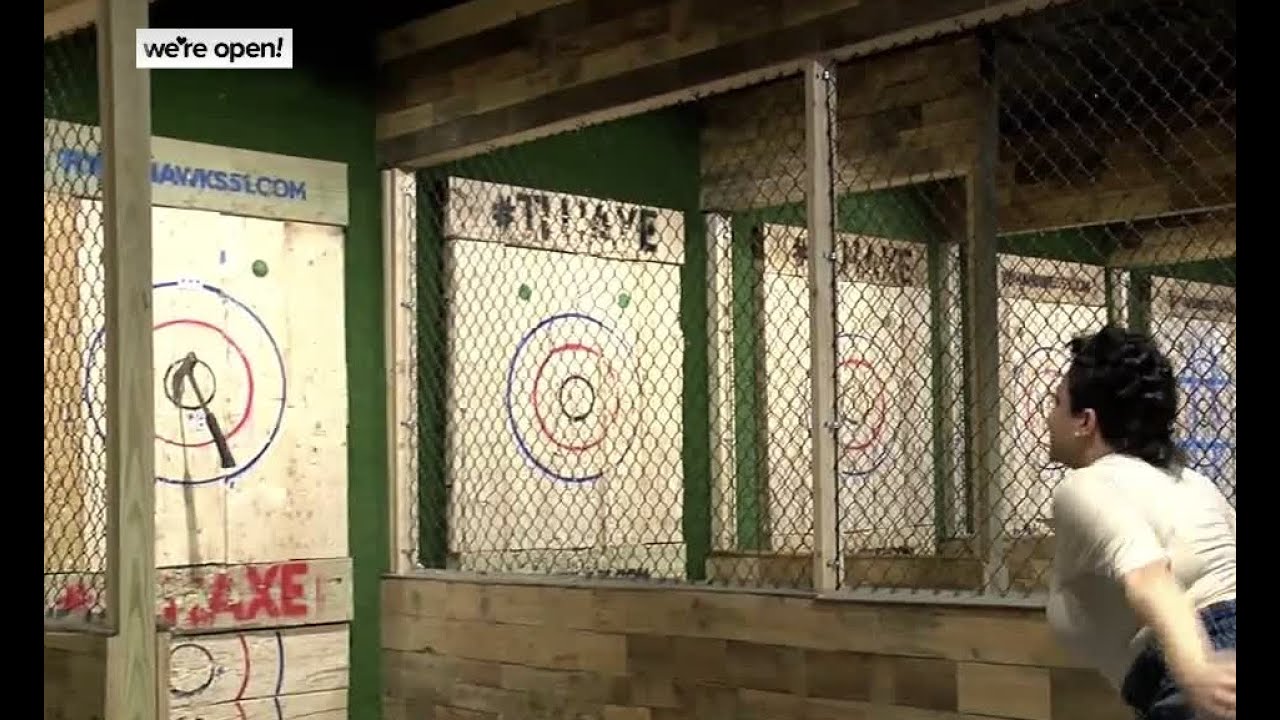 We're Open, Tallahassee Tomahawks 51 Axe Throwing offers safe way to relieve stress YouTube