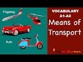 Learn German Vocabulary | German for daily use | Means of transport | Verkehrsmittel