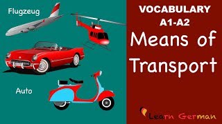 Learn German Vocabulary | German for daily use | Means of transport | Verkehrsmittel screenshot 5