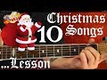10 Christmas Songs - Guitar Lesson✅✅🎉✨
